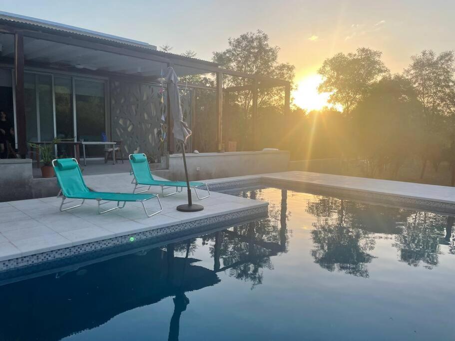 Casa Con Piscina Y Mirador Privado En San Marcos Sierras Villa Exterior photo
